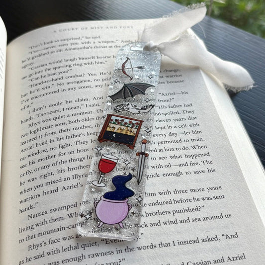 ACOTAR Symbols Acrylic Bookmark - Starry Skies Austin
