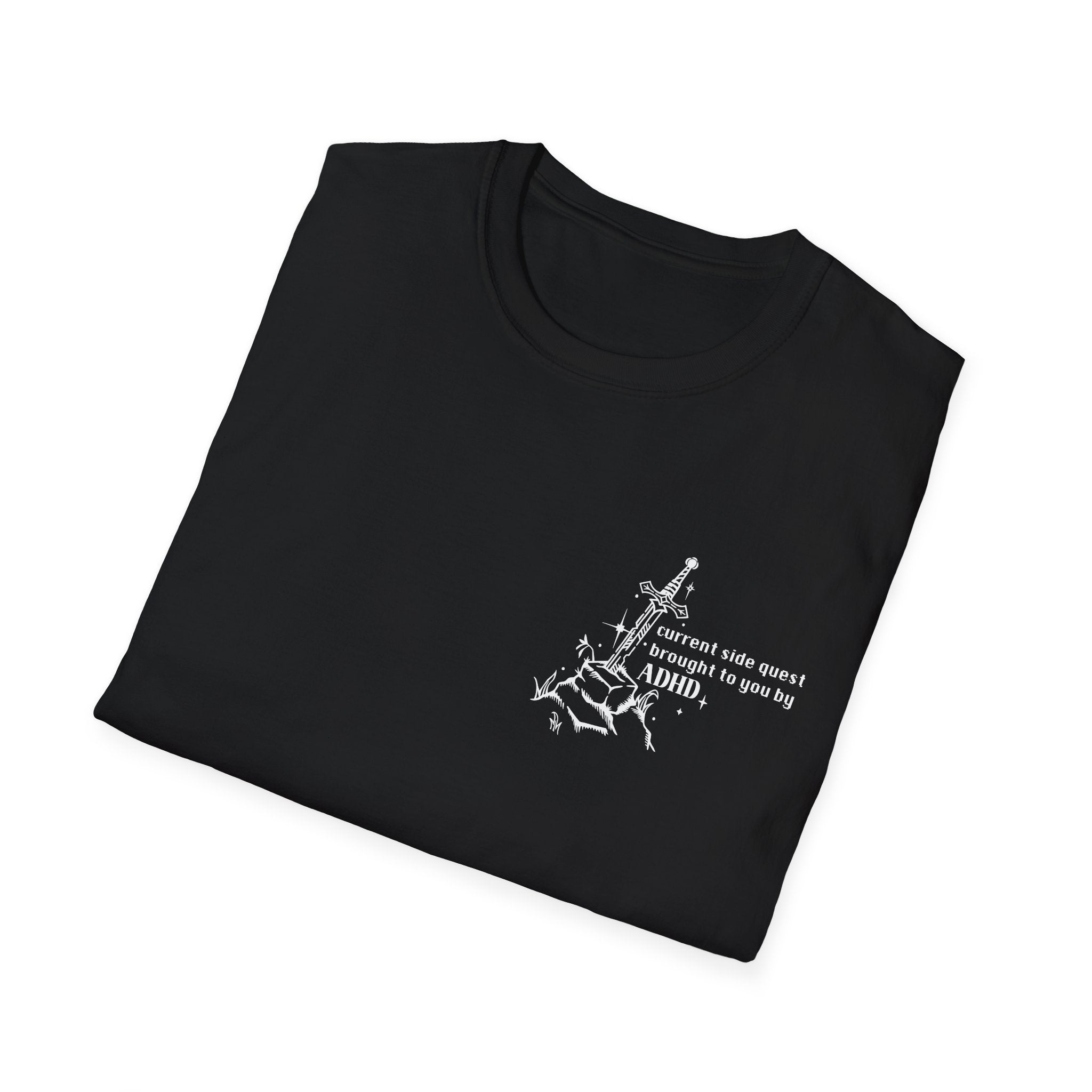 ADHD Sidequest Softstyle Tee - Starry Skies Austin