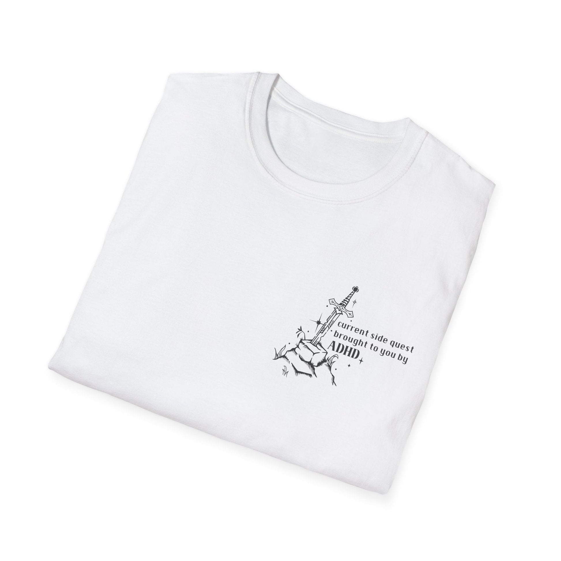 ADHD Sidequest Softstyle Tee - Starry Skies Austin