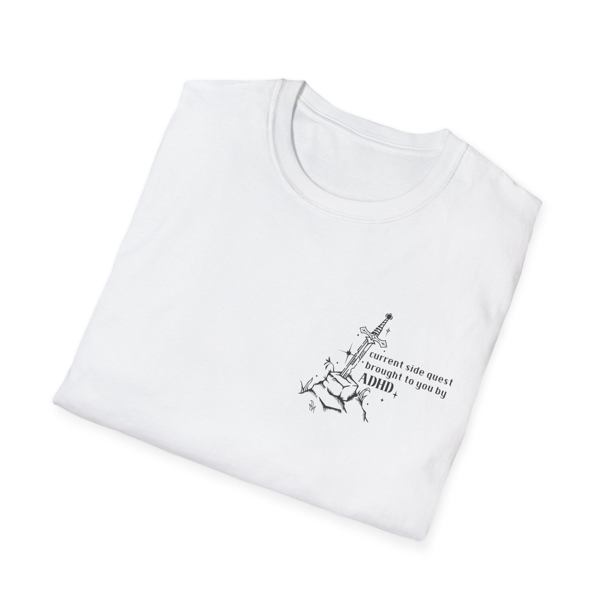 ADHD Sidequest Softstyle Tee - Starry Skies Austin