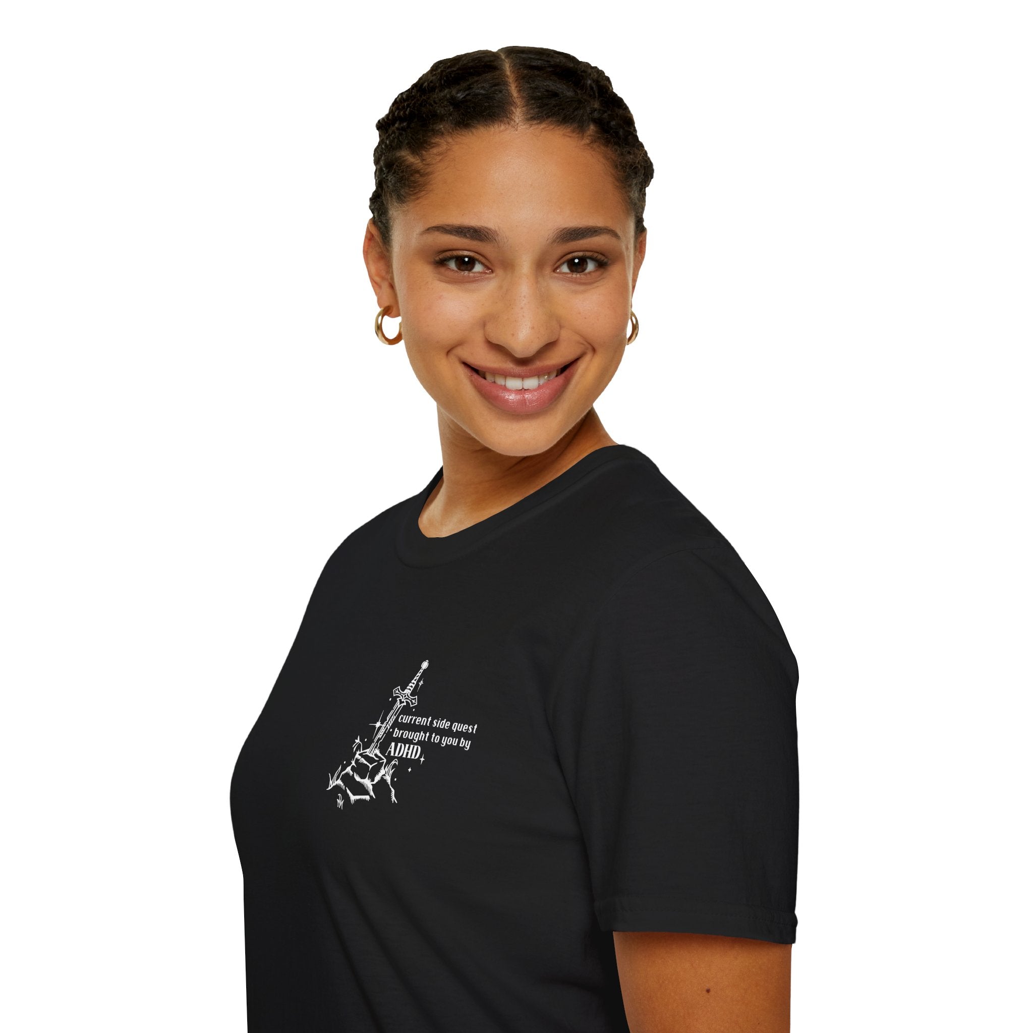ADHD Sidequest Softstyle Tee - Starry Skies Austin