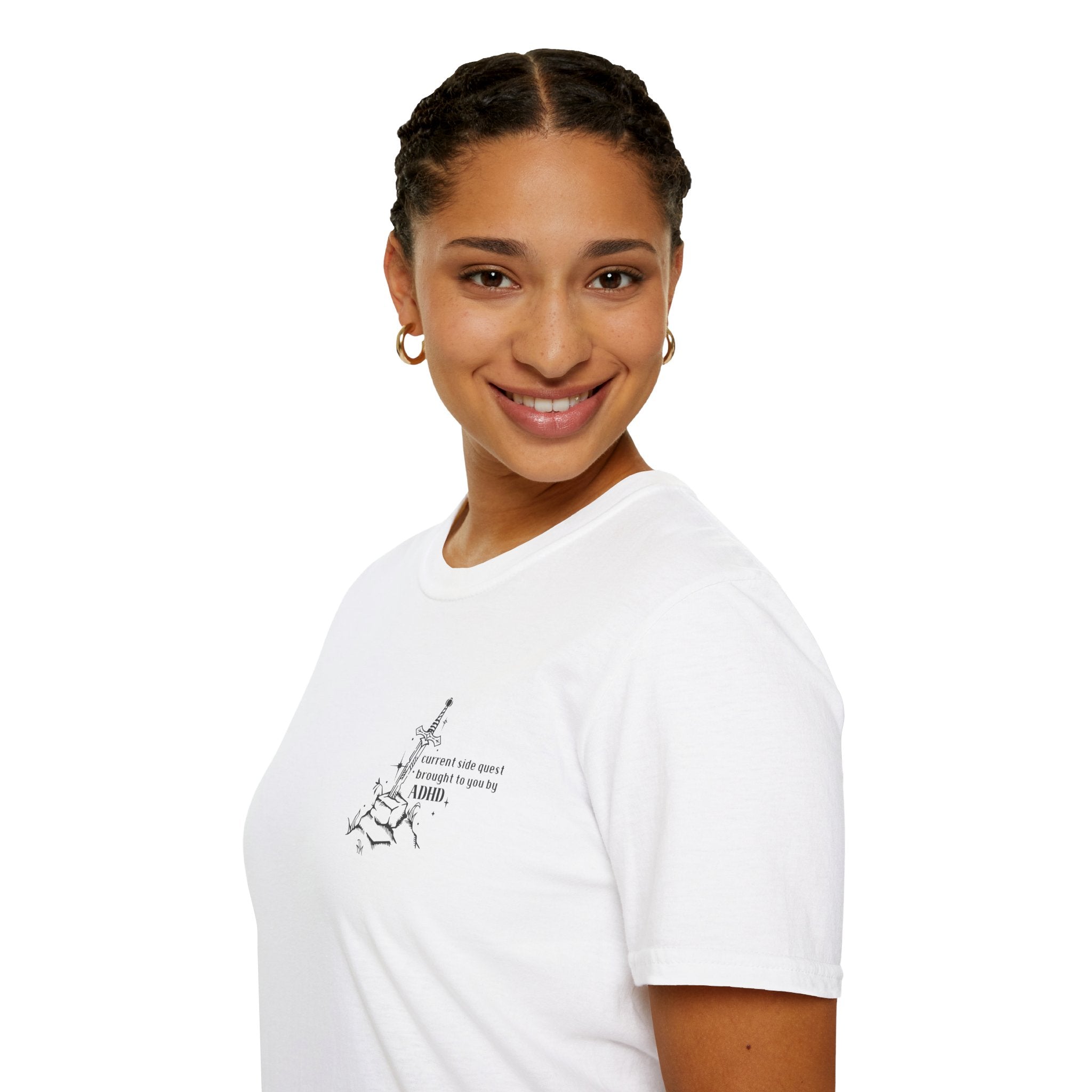 ADHD Sidequest Softstyle Tee - Starry Skies Austin