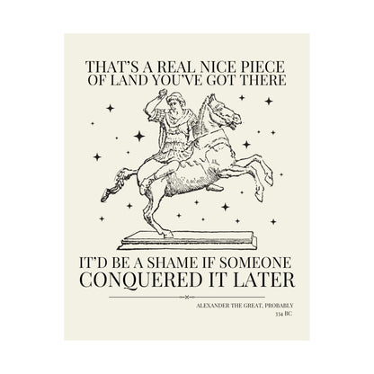 Alexander the Great King of Macedon Ancient History Poster - Starry Skies Austin