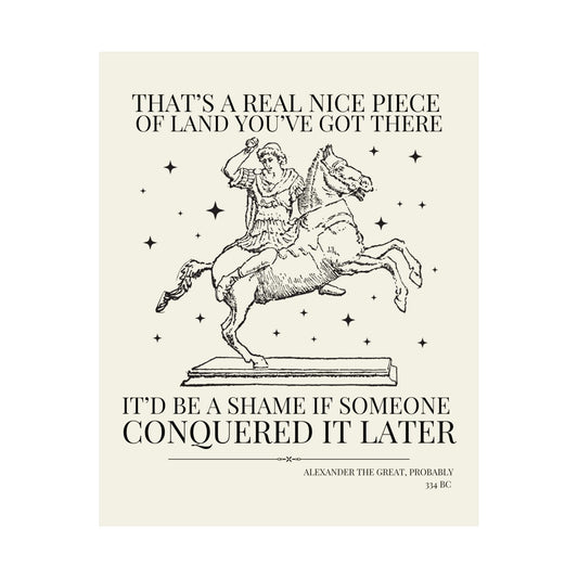 Alexander the Great King of Macedon Ancient History Poster - Starry Skies Austin