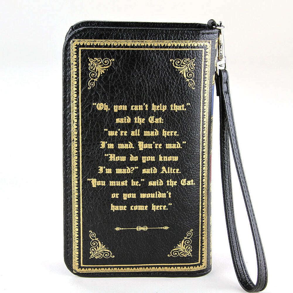 Alice In Wonderland Book Wallet Wristlet - Starry Skies Austin