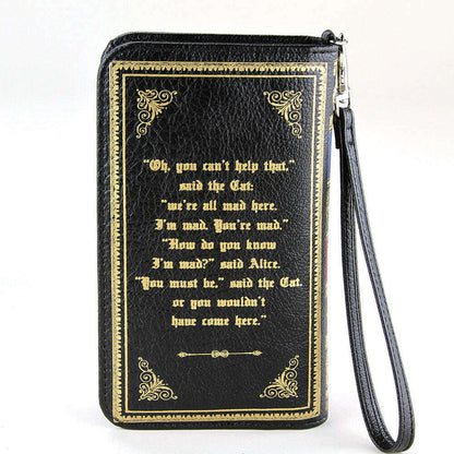 Alice In Wonderland Book Wallet Wristlet - Starry Skies Austin