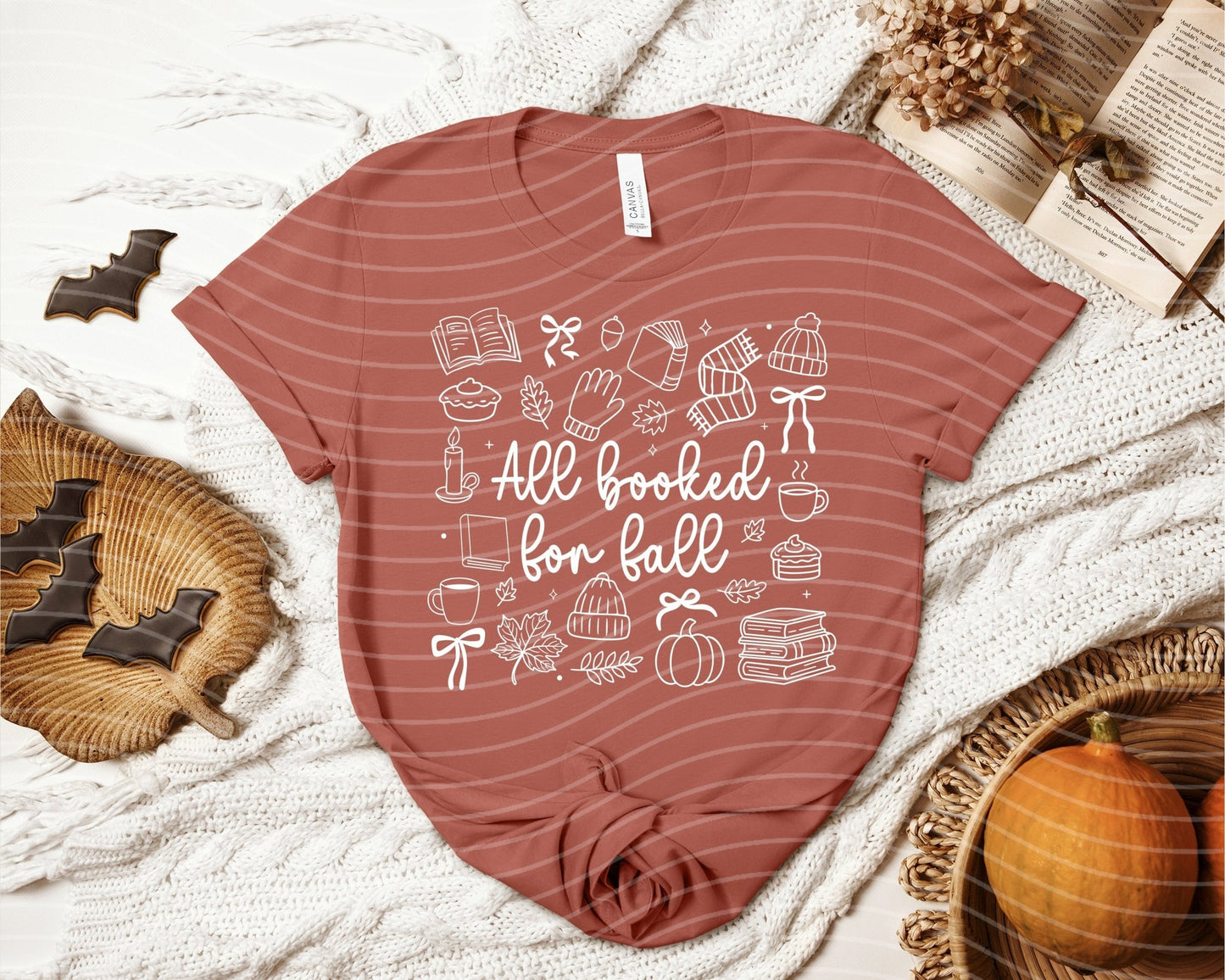 All Booked for Fall Graphic Tee - Starry Skies Austin