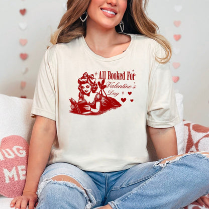 All Booked For Valentine’s Day Gildan Softstyle Shirt - Starry Skies Austin