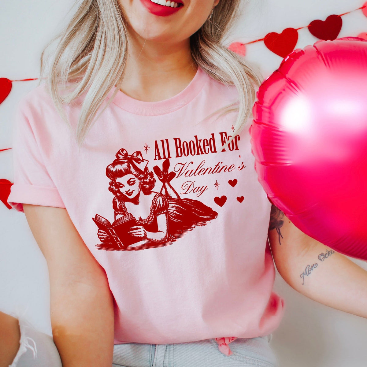 All Booked For Valentine’s Day Gildan Softstyle Shirt - Starry Skies Austin