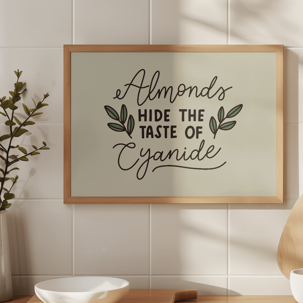 Almonds Hide The Taste of Cyanide Unframed Art Print - Starry Skies Austin