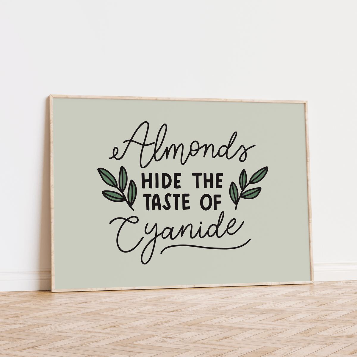 Almonds Hide The Taste of Cyanide Unframed Art Print - Starry Skies Austin