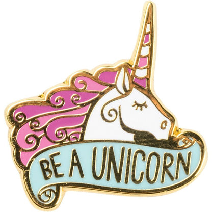 Always Be Yourself Unless You Can Be A Unicorn Enamel Pin on Gift Card - Starry Skies Austin