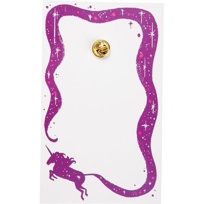 Always Be Yourself Unless You Can Be A Unicorn Enamel Pin on Gift Card - Starry Skies Austin