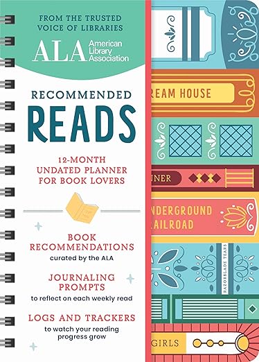 American Library Association Recommended Reads and Undated Planner: A 12-Month Book Log and Undated Planner with Weekly Reads, Book Trackers, and More! - Starry Skies Austin