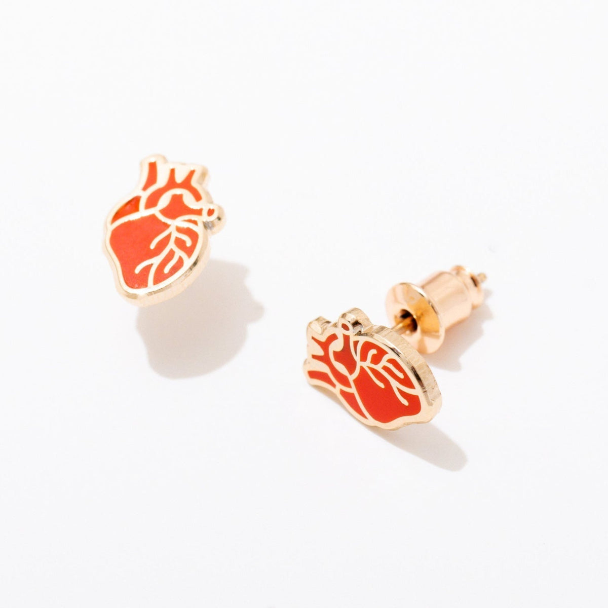 Anatomical Heart Studs - Starry Skies Austin