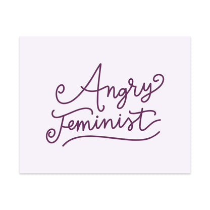 Angry Feminist Unframed Art Print - Starry Skies Austin