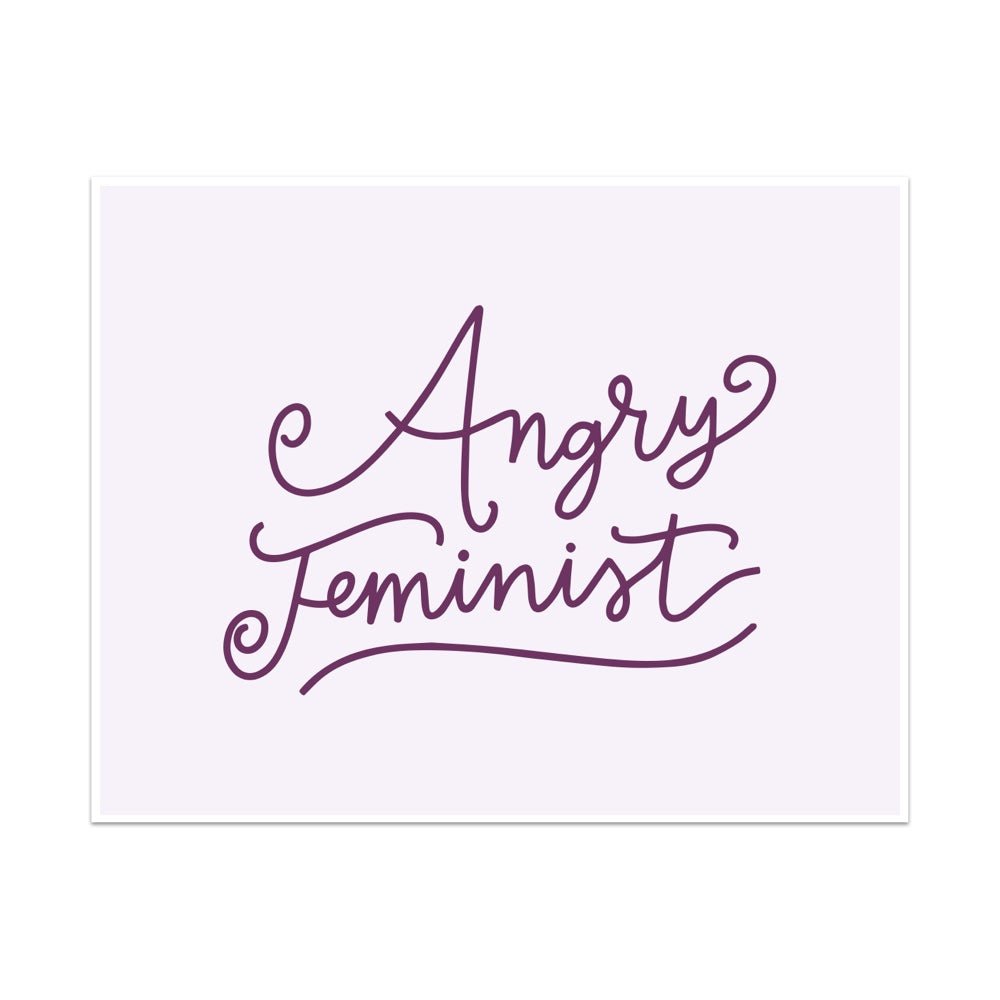Angry Feminist Unframed Art Print - Starry Skies Austin
