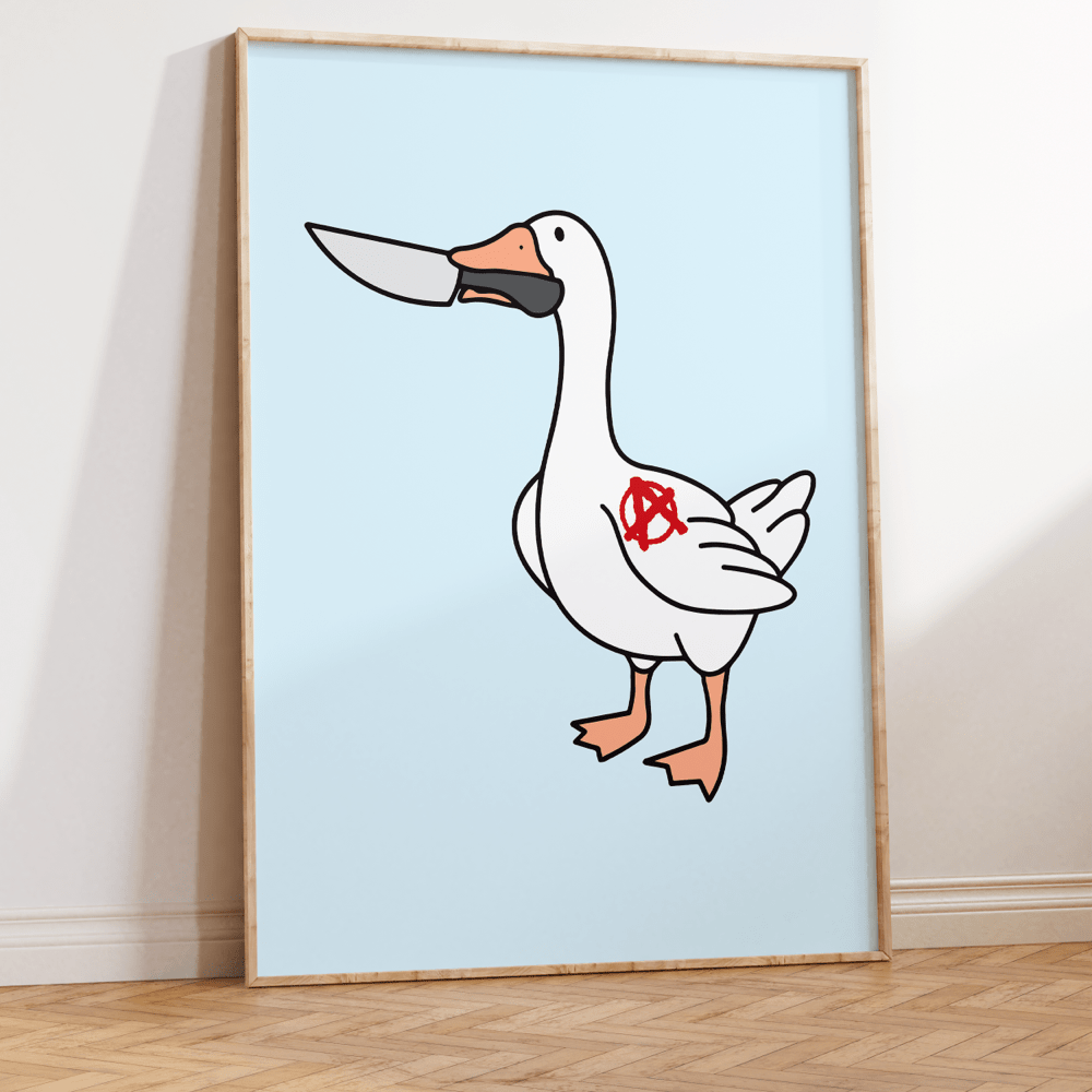 Angry Goose Unframed Art Print - Starry Skies Austin