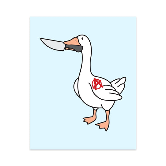 Angry Goose Unframed Art Print - Starry Skies Austin
