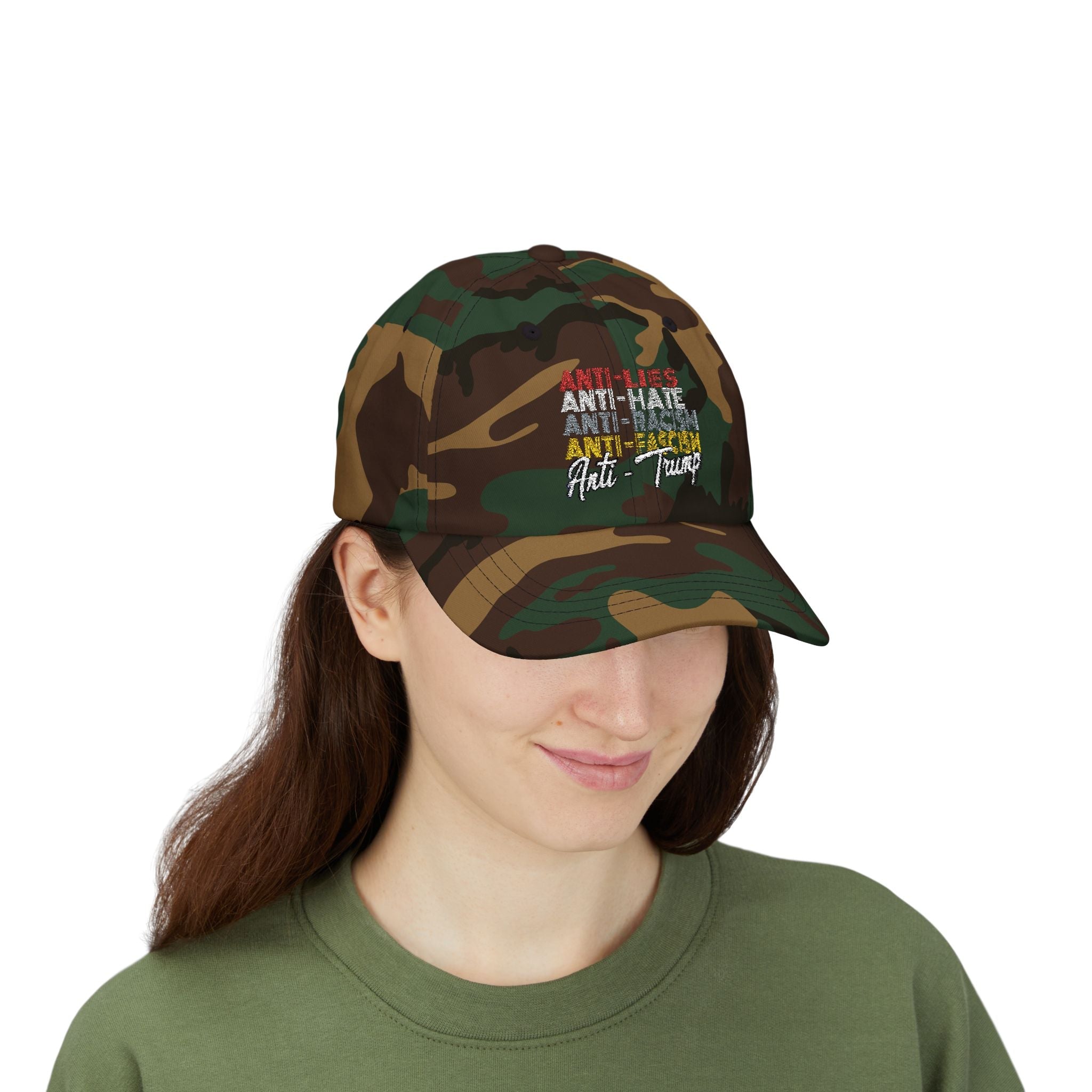 Anti Hate Embroidered Dad Hat - Starry Skies Austin