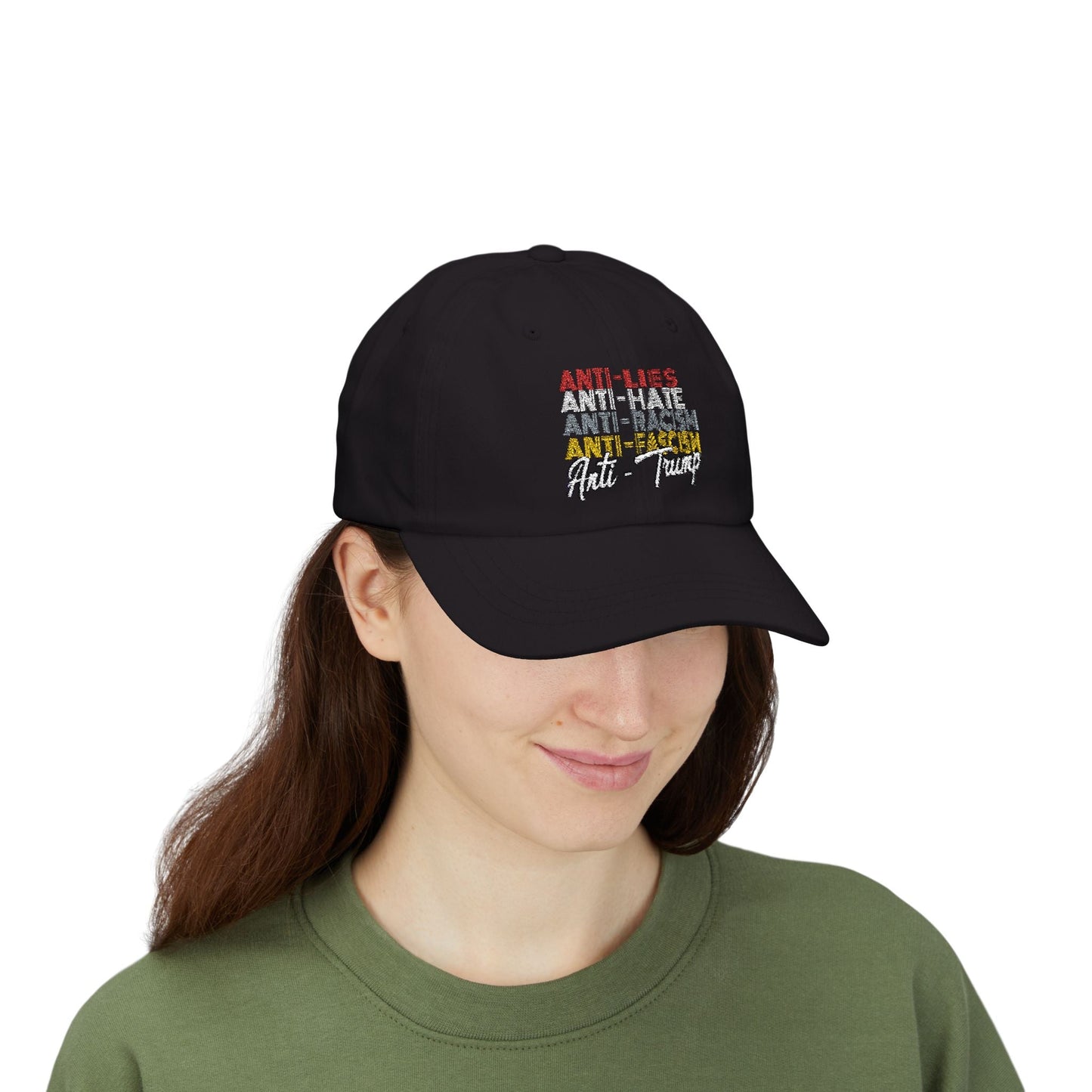 Anti Hate Embroidered Dad Hat - Starry Skies Austin
