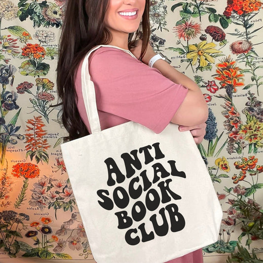 Anti-Social Book Club Canvas Tote Bag - Starry Skies Austin