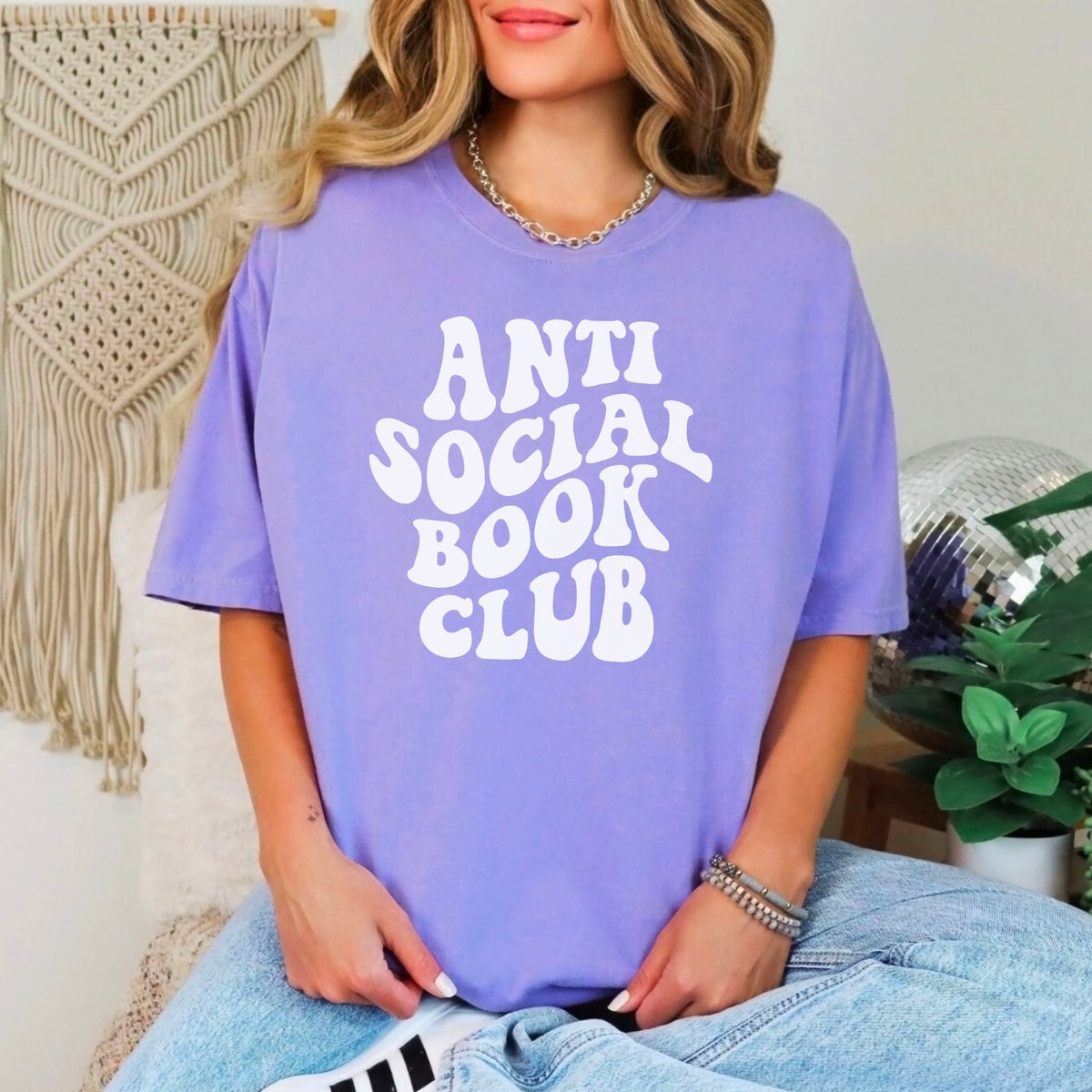 Anti-Social Book Club Heavyweight Comfort Colors Shirt - Starry Skies Austin