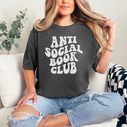 Anti-Social Book Club Heavyweight Comfort Colors Shirt - Starry Skies Austin