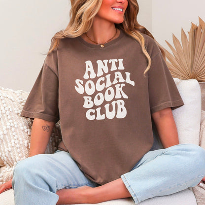 Anti-Social Book Club Heavyweight Comfort Colors Shirt - Starry Skies Austin
