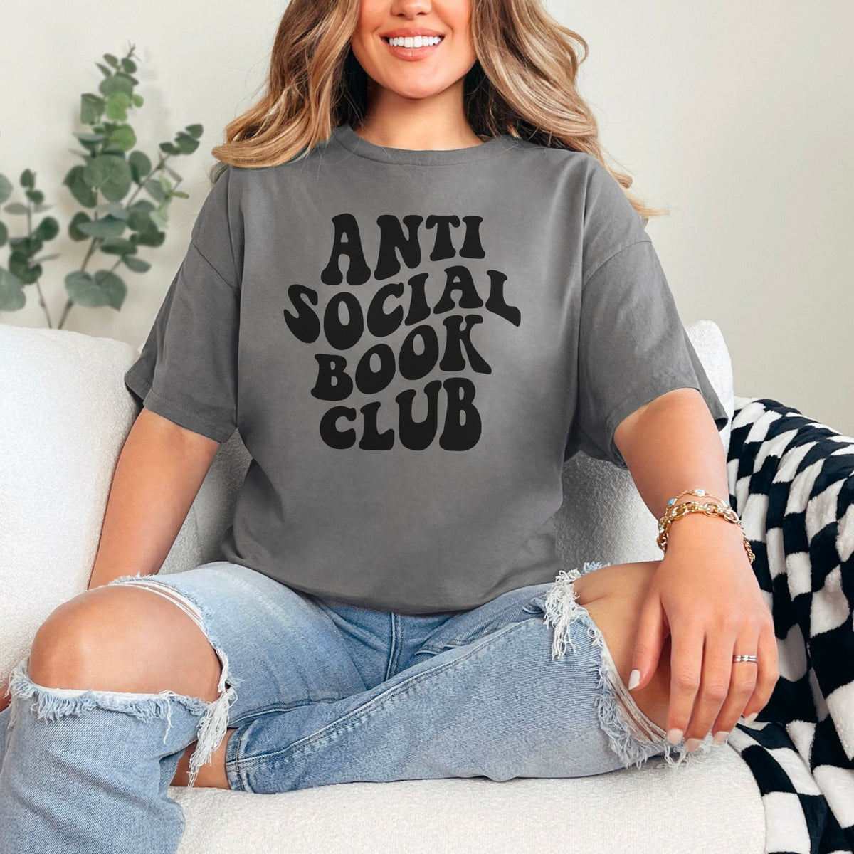Anti-Social Book Club Heavyweight Comfort Colors Shirt - Starry Skies Austin