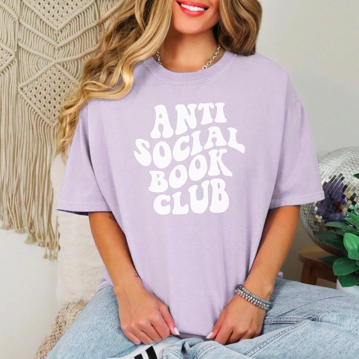 Anti-Social Book Club Heavyweight Comfort Colors Shirt - Starry Skies Austin