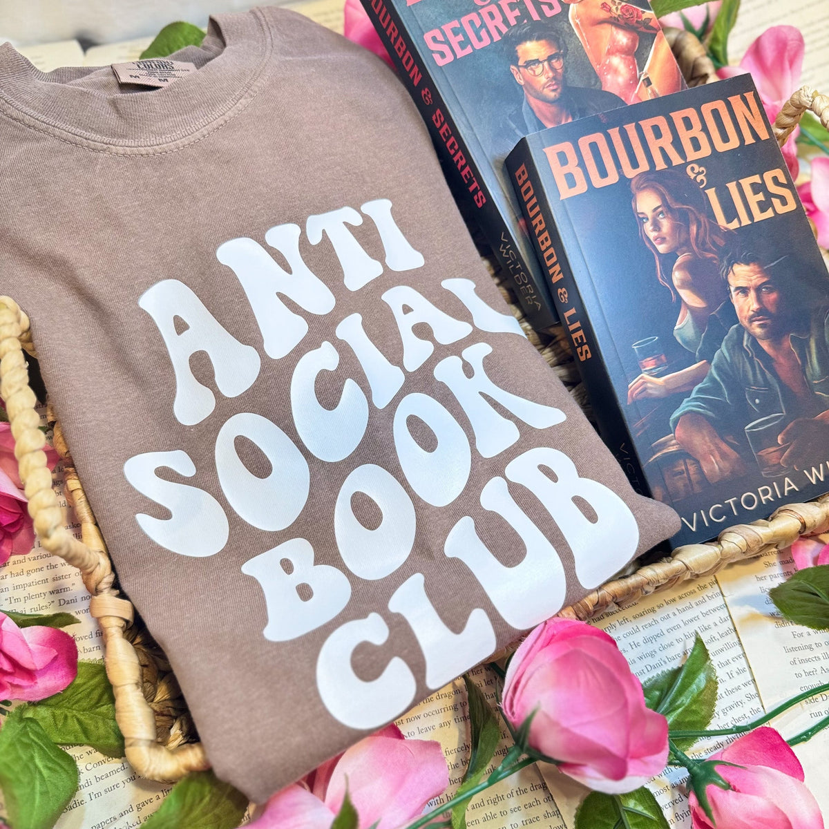 Anti-Social Book Club Heavyweight Comfort Colors Shirt - Starry Skies Austin
