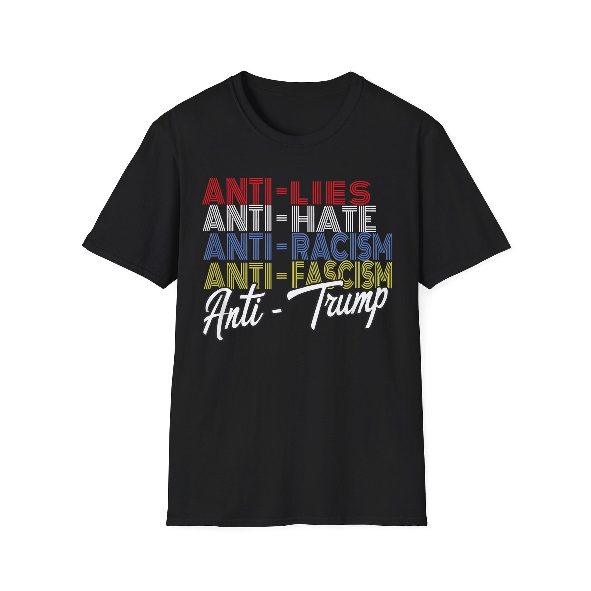 Anti - Trump Statement Softstyle Tee - Starry Skies Austin