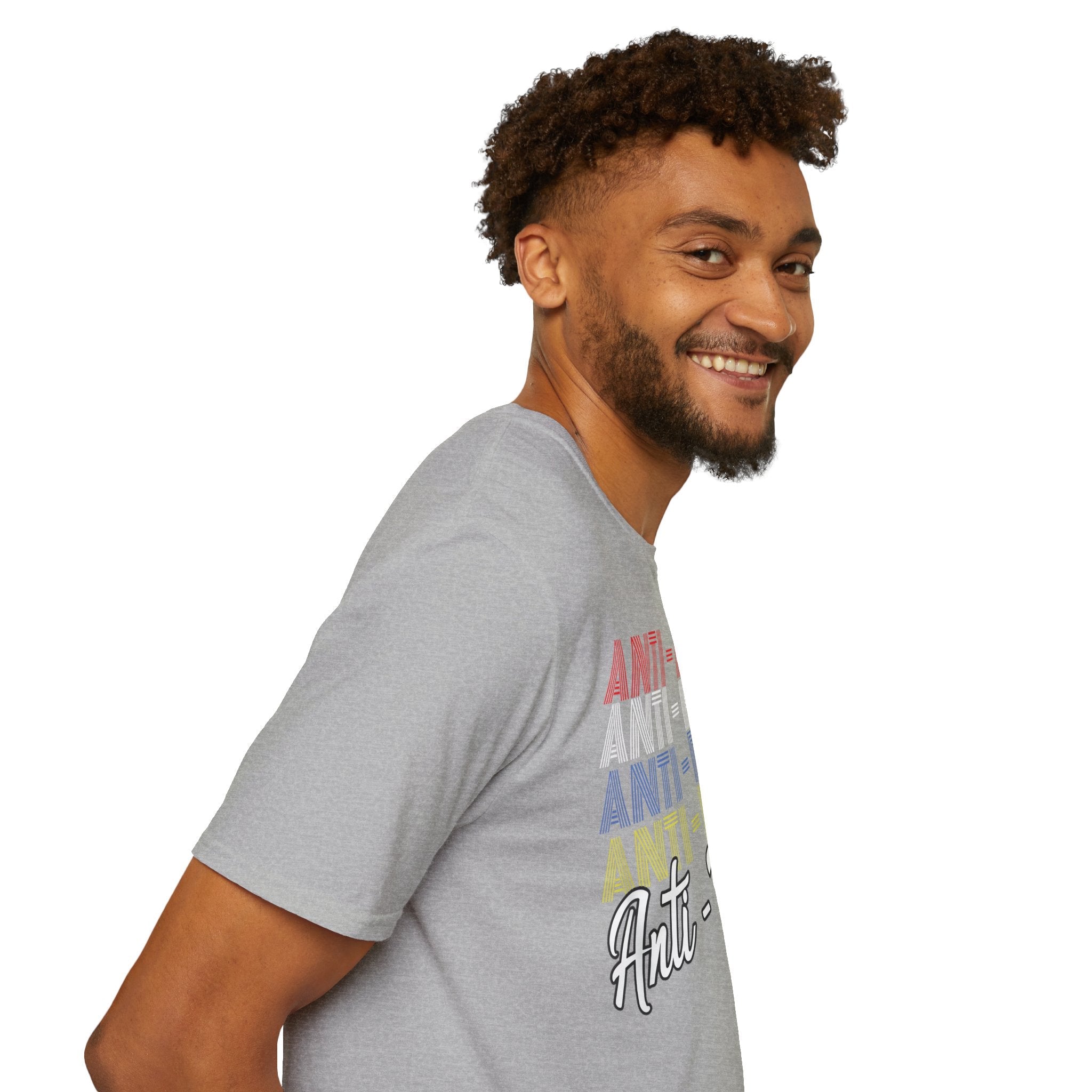 Anti - Trump Statement Softstyle Tee - Starry Skies Austin