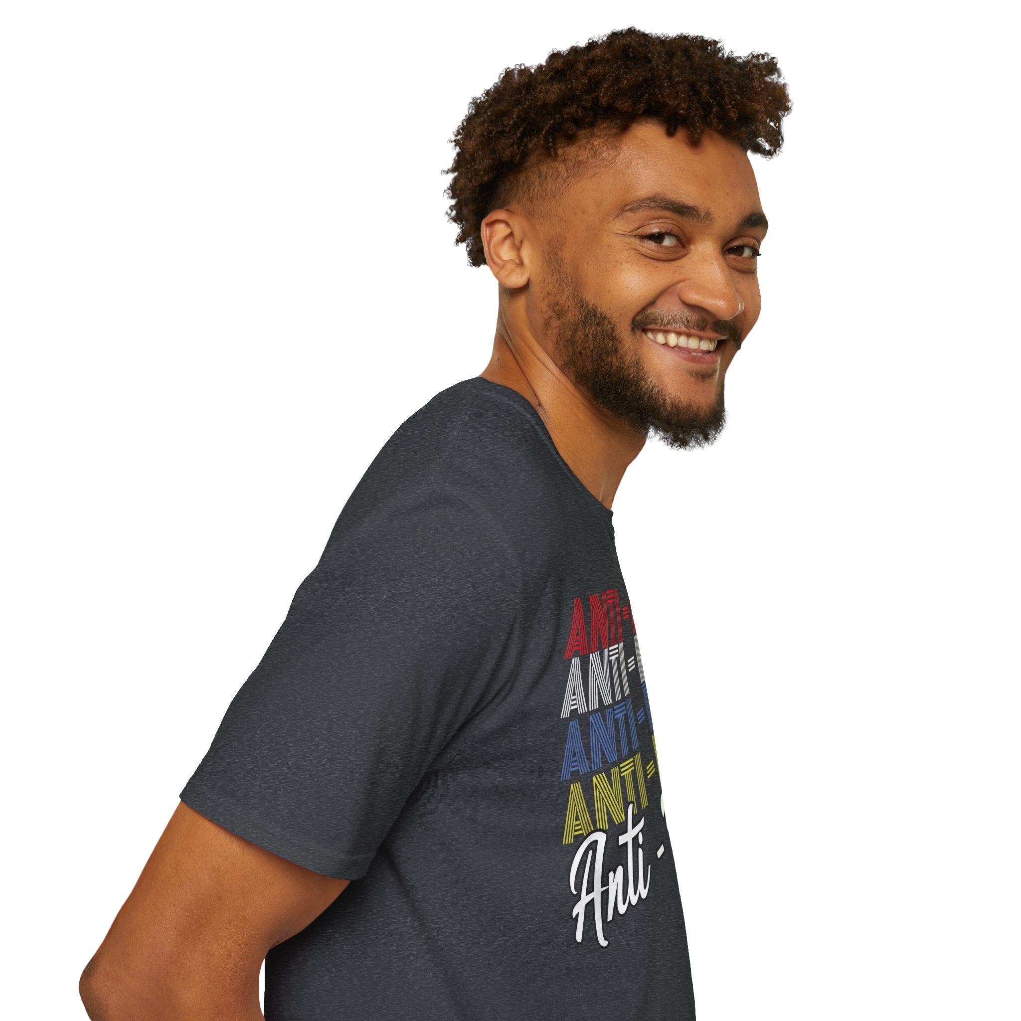 Anti - Trump Statement Softstyle Tee - Starry Skies Austin