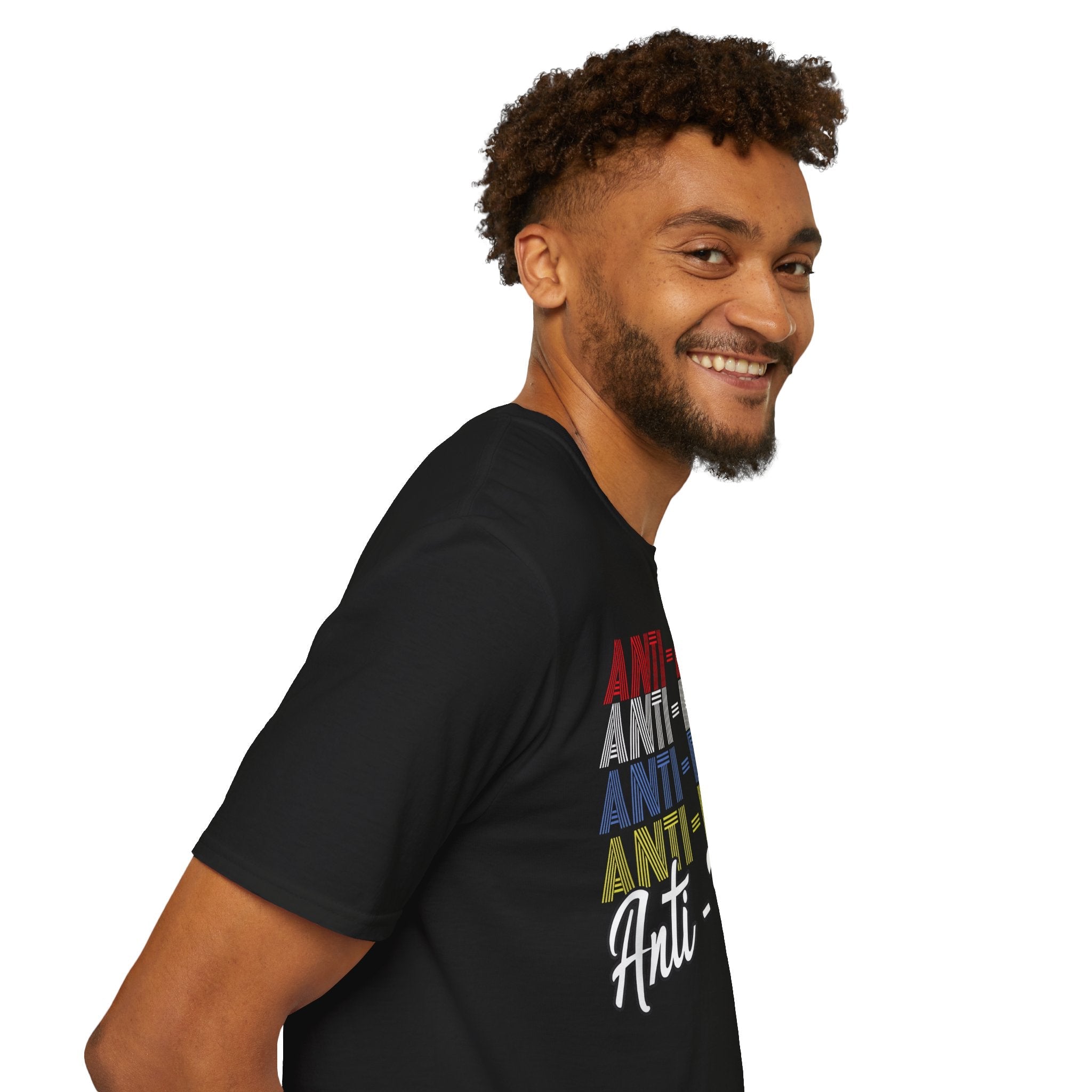 Anti - Trump Statement Softstyle Tee - Starry Skies Austin