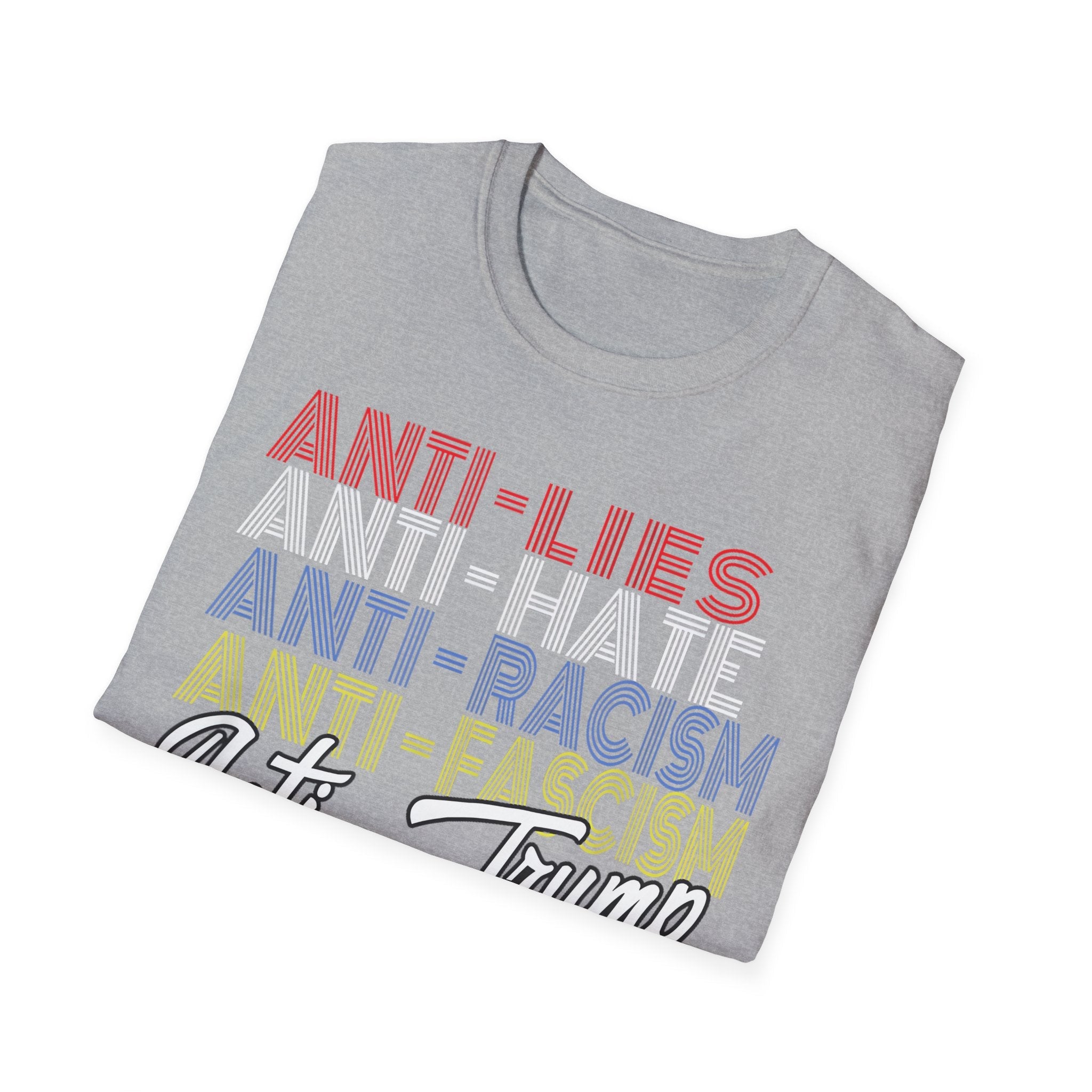 Anti - Trump Statement Softstyle Tee - Starry Skies Austin