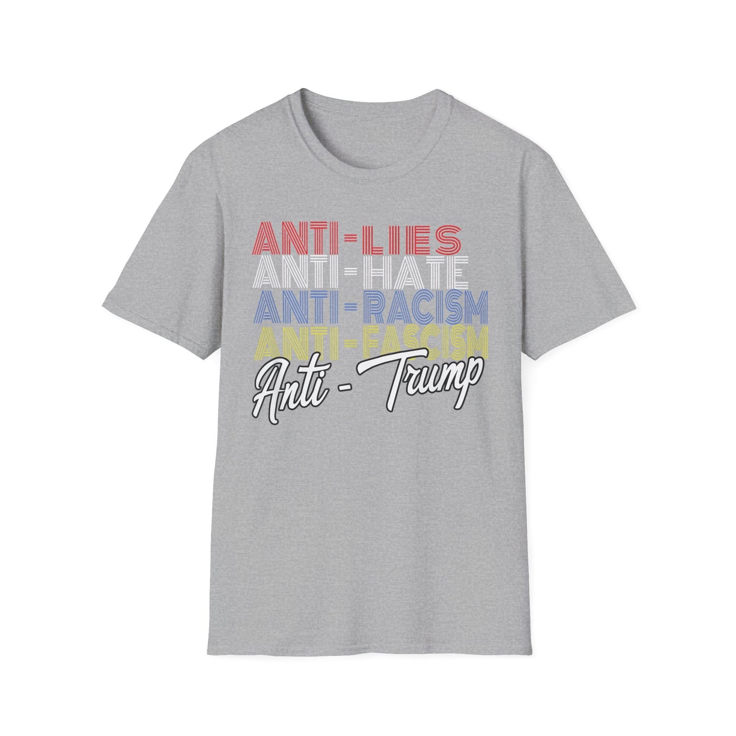 Anti - Trump Statement Softstyle Tee - Starry Skies Austin