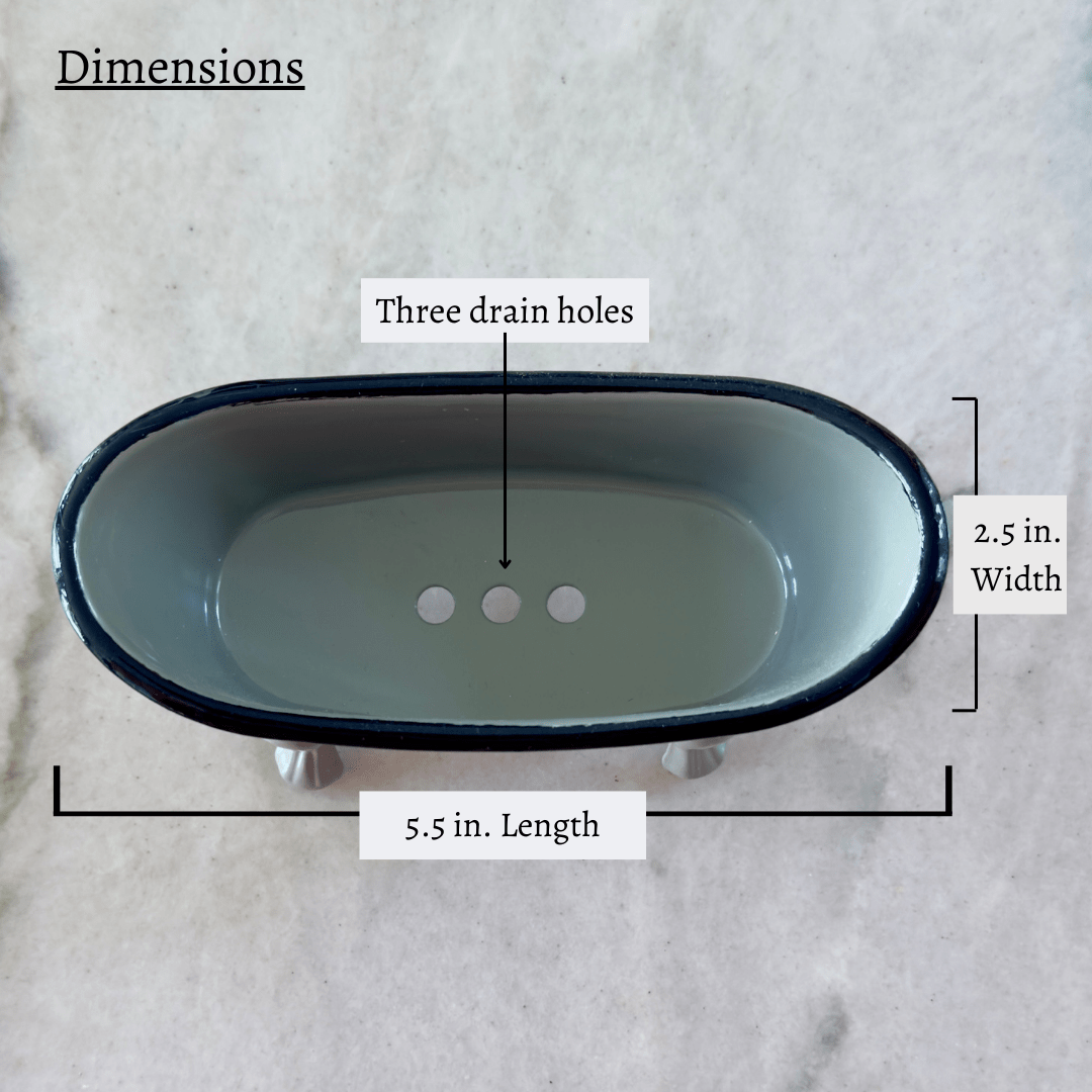 Antique Bathtub Soap Dish - Moody Variety - Starry Skies Austin