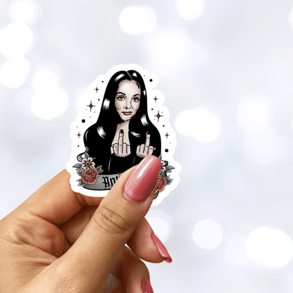 Antisocial Middle Fingers Star Sparkle Sticker - Starry Skies Austin