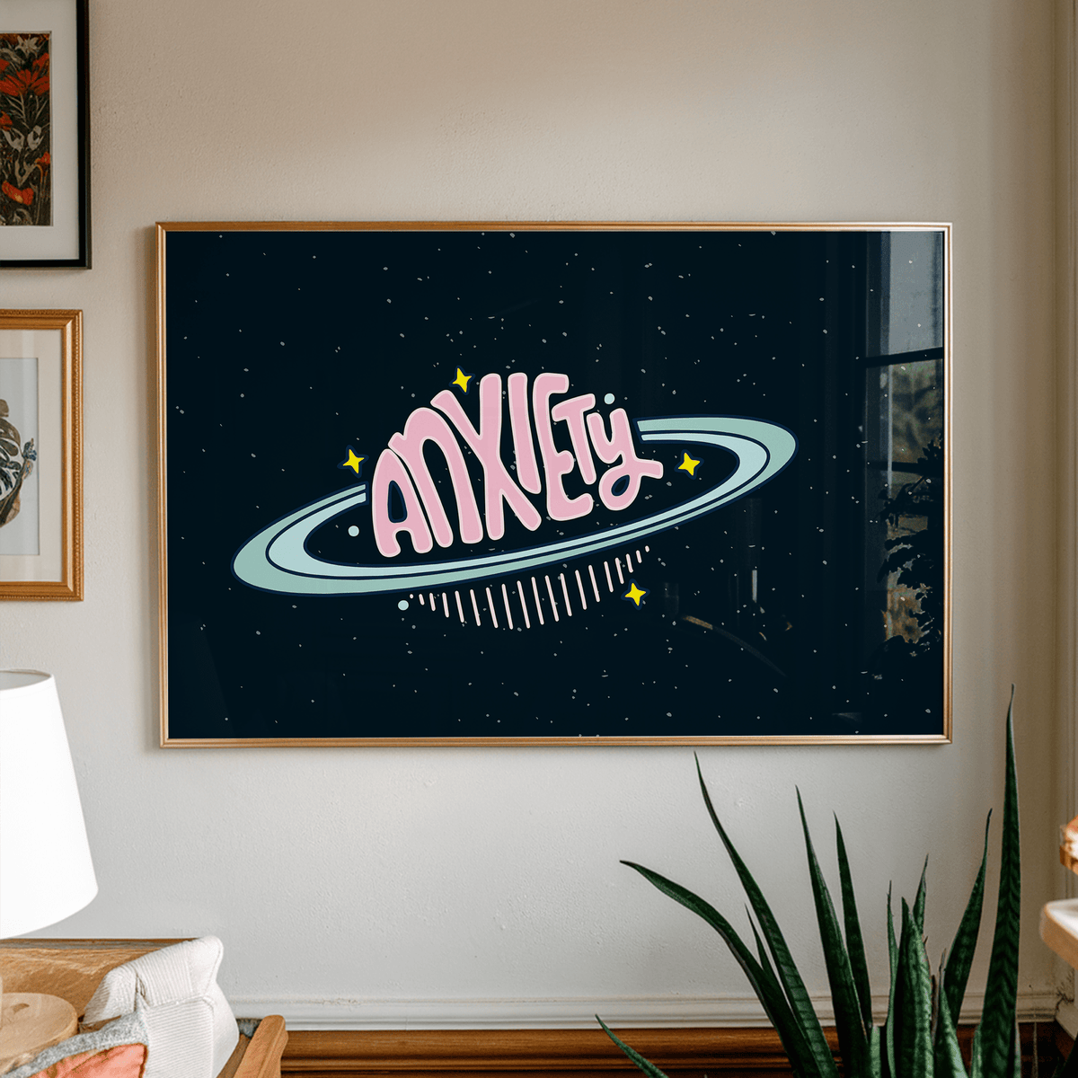 Anxiety The Size Of A Planet Unframed Art Print - Starry Skies Austin