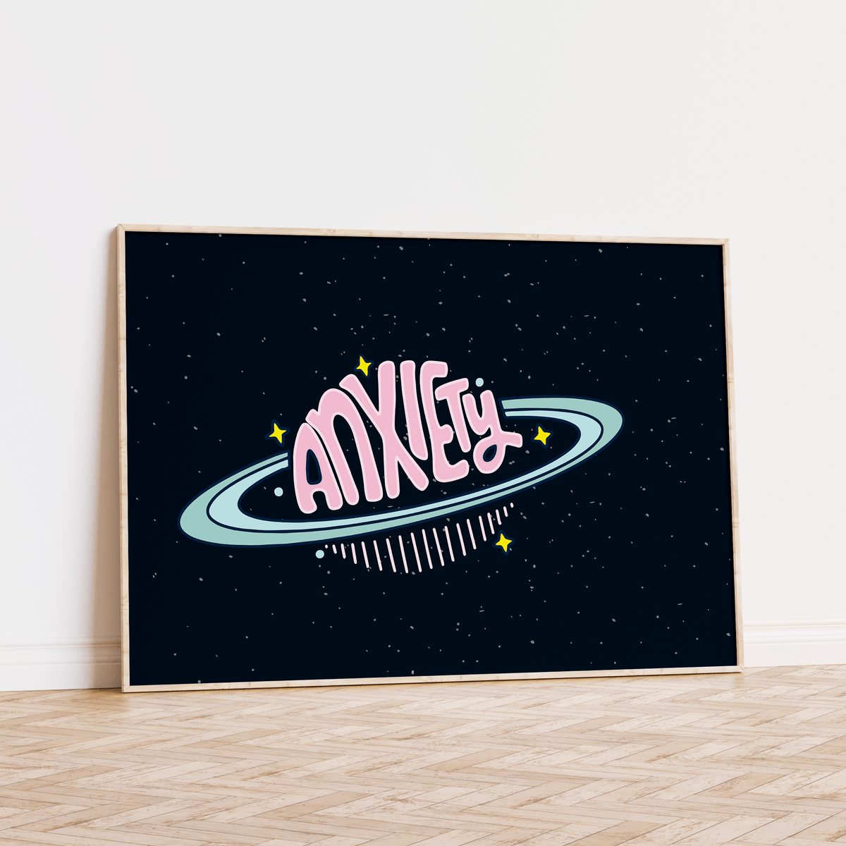 Anxiety The Size Of A Planet Unframed Art Print - Starry Skies Austin