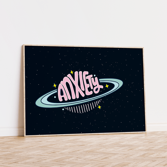 Anxiety The Size Of A Planet Unframed Art Print - Starry Skies Austin