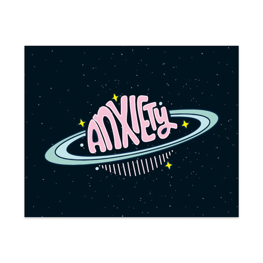 Anxiety The Size Of A Planet Unframed Art Print - Starry Skies Austin