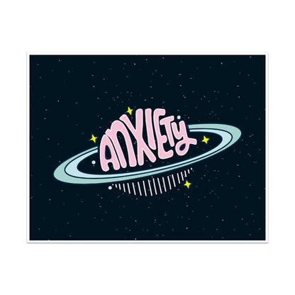 Anxiety The Size Of A Planet Unframed Art Print - Starry Skies Austin