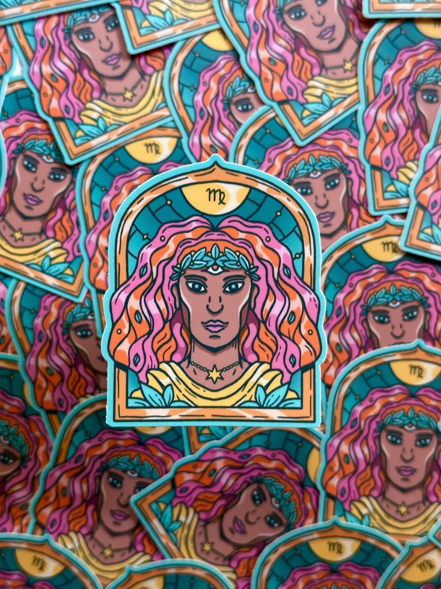 Astrology Sign Stickers - Yamz Heralds of the divine - Starry Skies Austin