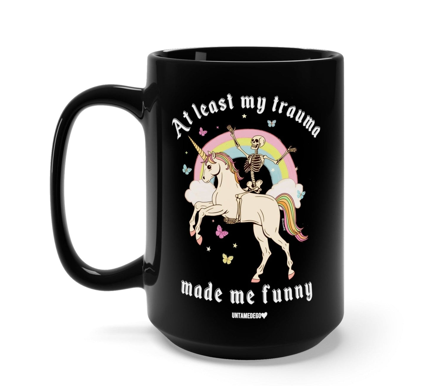 At Least My Trauma Made Me Funny Mug - Starry Skies Austin