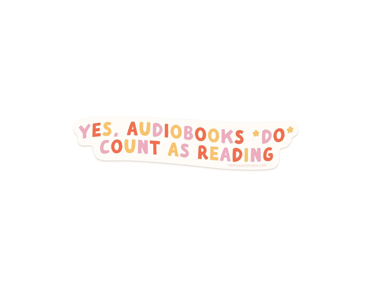 Audiobooks Count As Reading Sticker - Starry Skies Austin