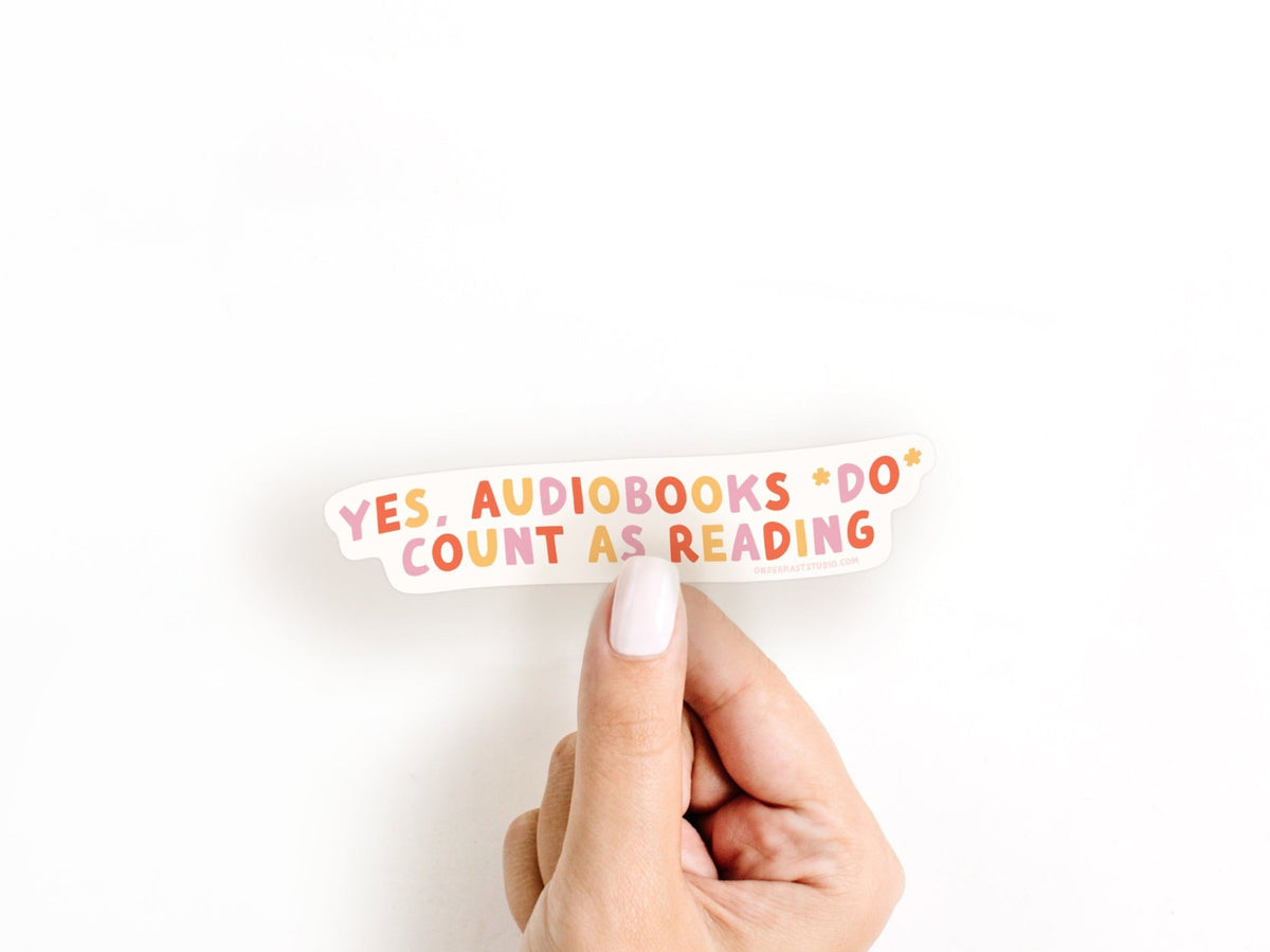 Audiobooks Count As Reading Sticker - Starry Skies Austin