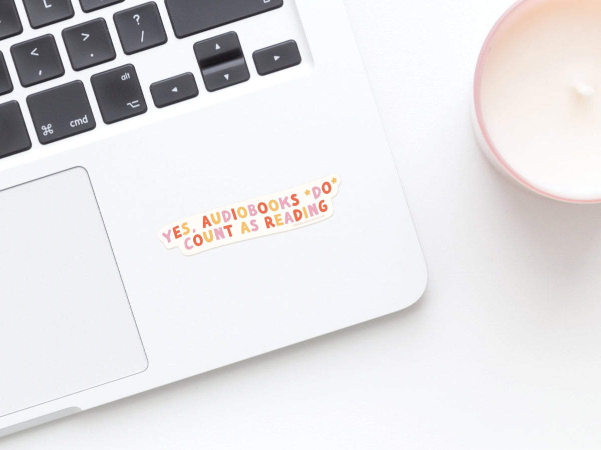 Audiobooks Count As Reading Sticker - Starry Skies Austin
